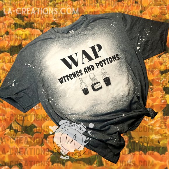 WAP Witches And Potions - Bleached Tee - Picture 1 of 1